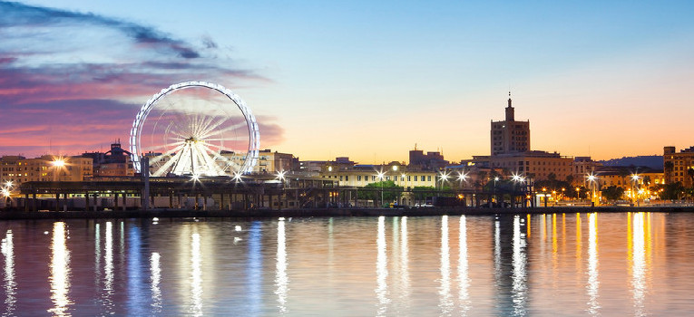 Top things to do in Malaga: Port with the Big Wheel Malaga Port with Malaga's big wheel