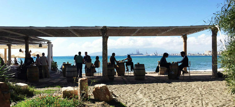 Chiringuitos in Malaga. Photo by El Balneario
