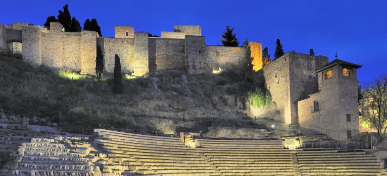 Alcazaba und Römisches Theater in Malaga