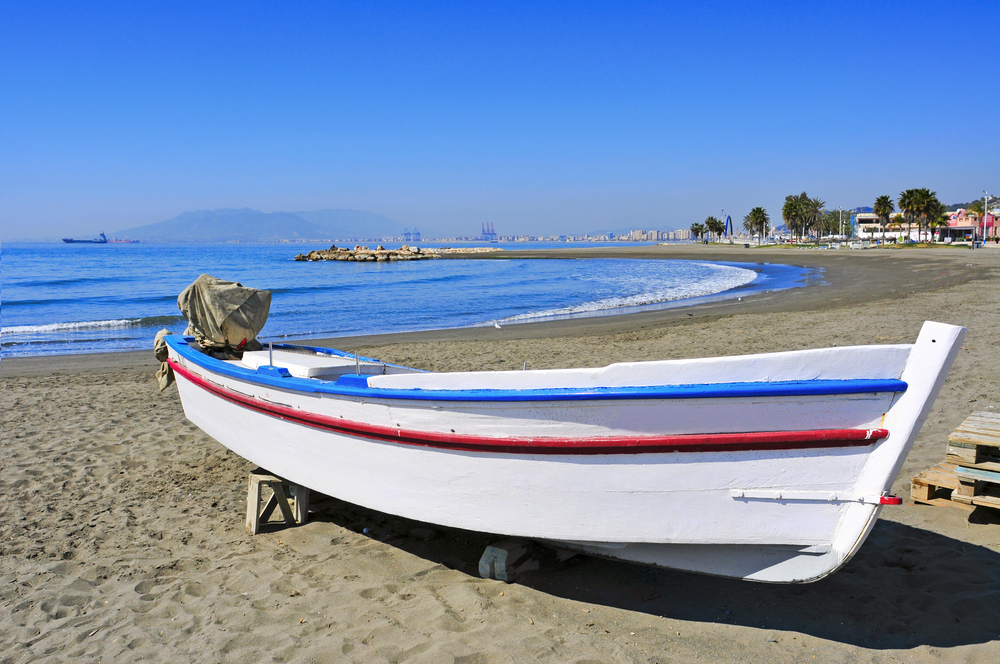 Beach of Pedregalejo in Malaga