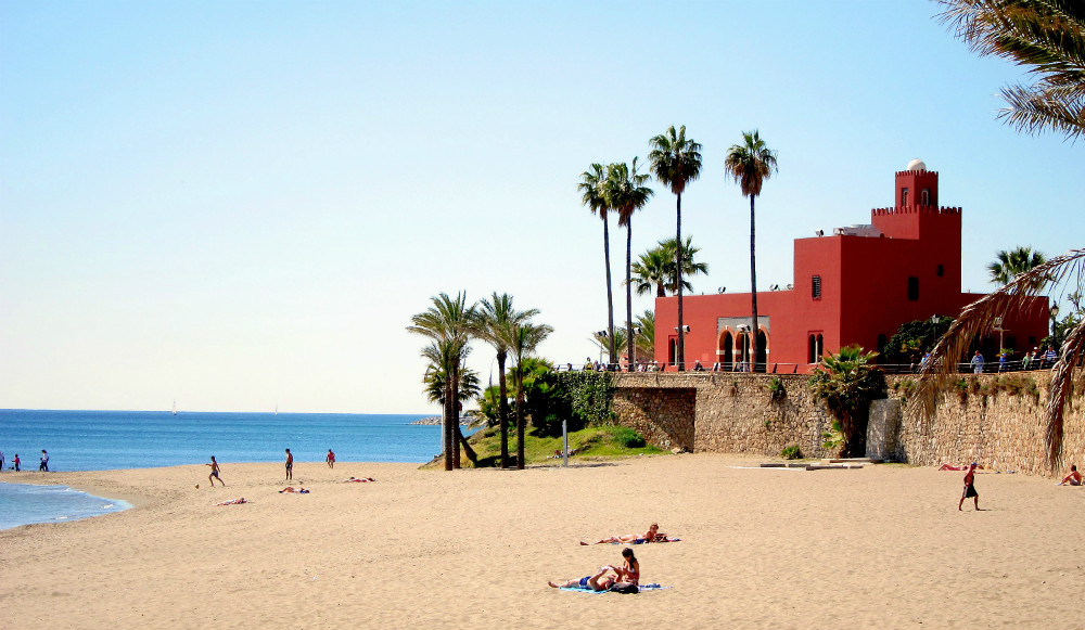 Bil-Bil beach in Benalmadena, Malaga