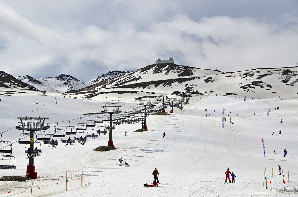 Pradollano ski station in Sierra Nevada, Granada