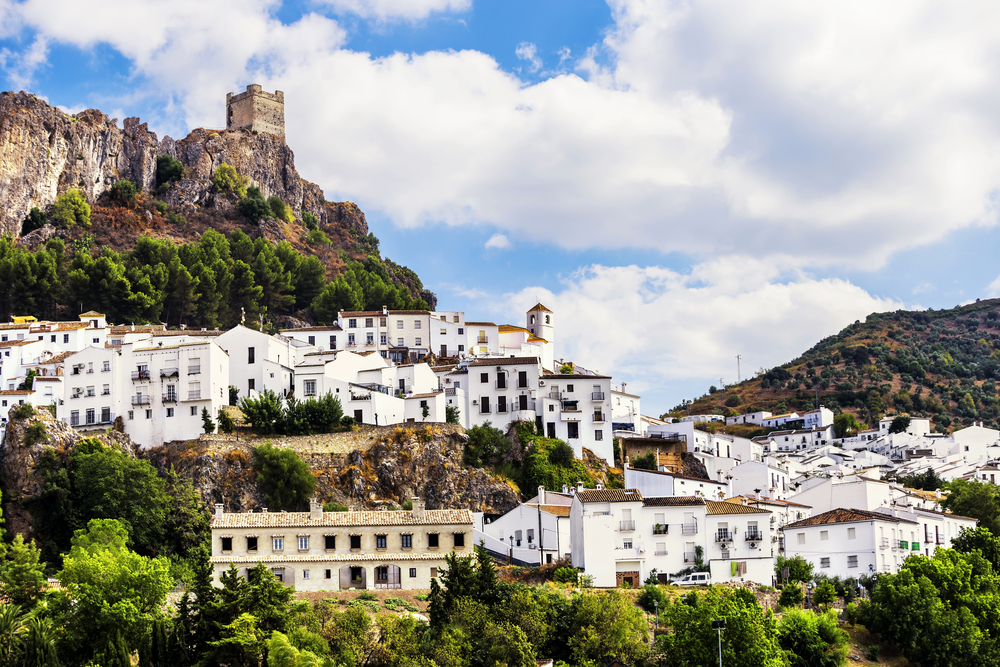 White village of Zahara de la Sierra, Cadiz