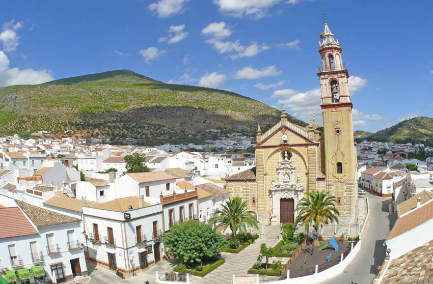 White village of Algodonales in the province of Cadiz