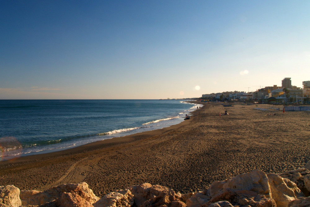 Strand von Playamar, Torremolinos, Malaga