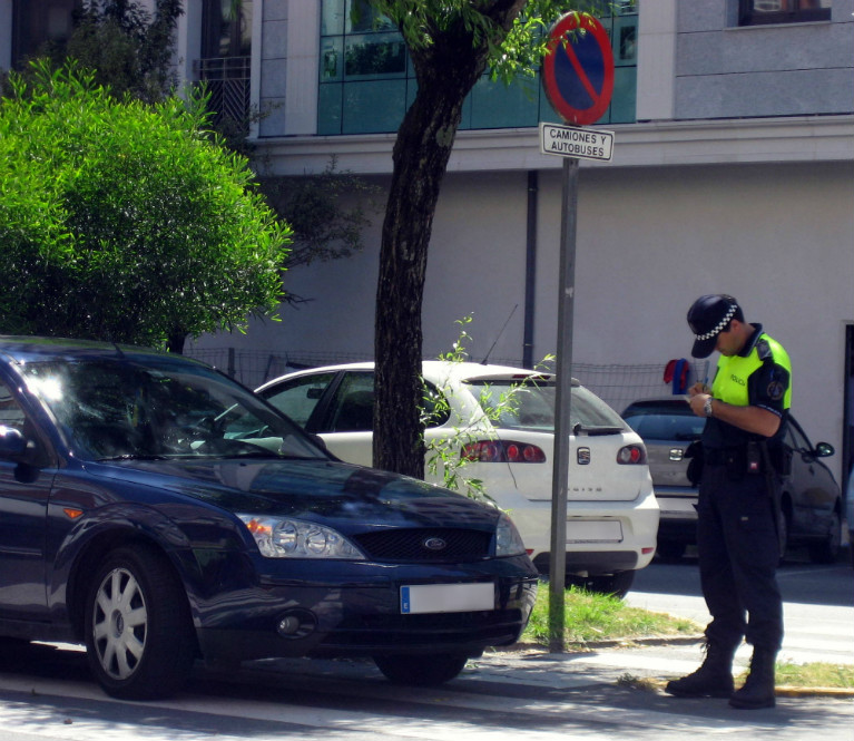 Autovakatie Andalusië: Politie agent