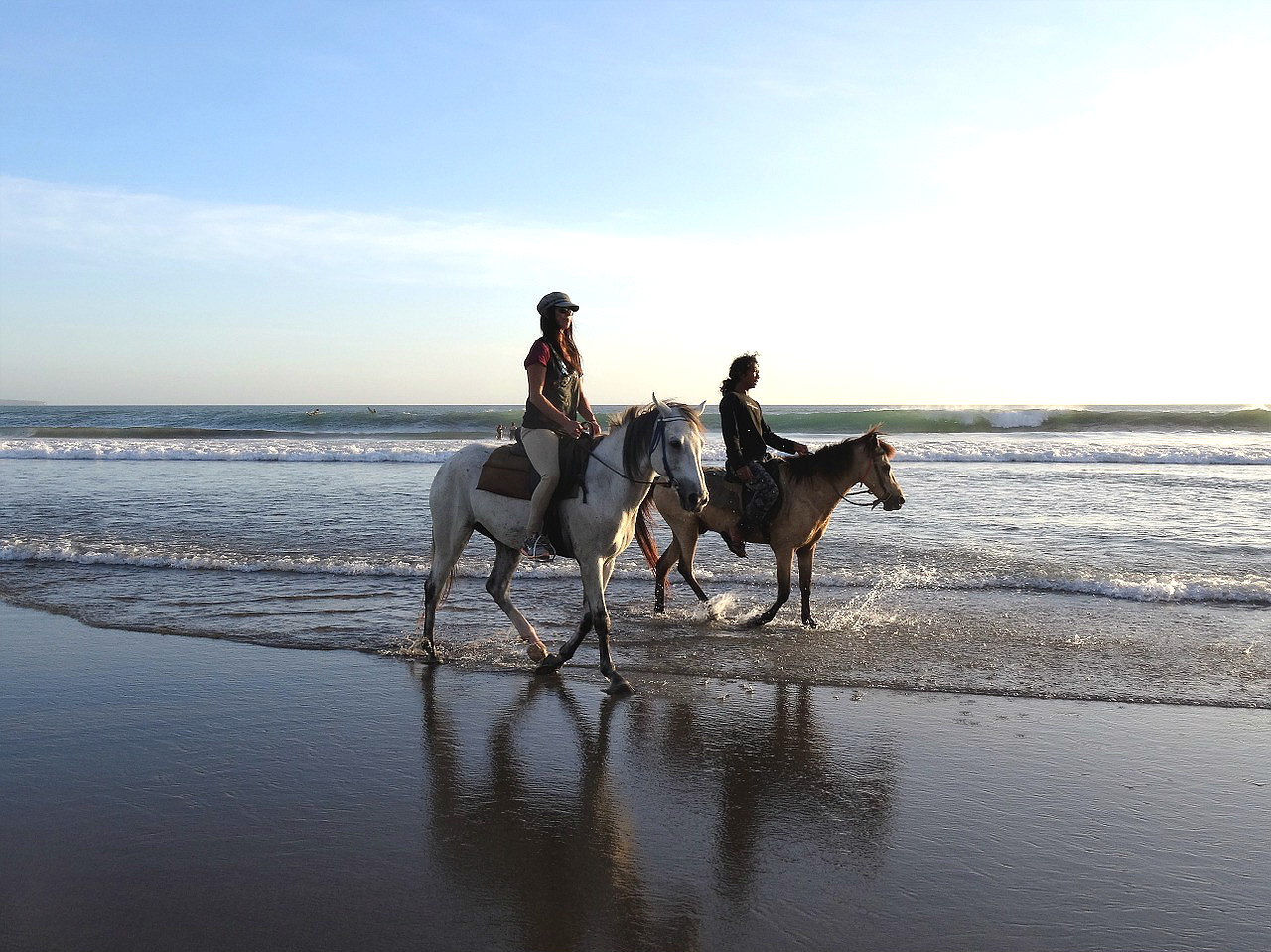 Paardrijden op het strand in Tarifa