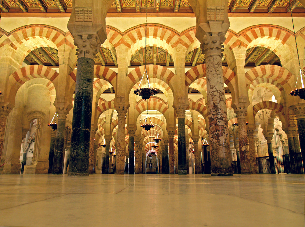 Arches in the Mosque-Cathedral of Cordoba