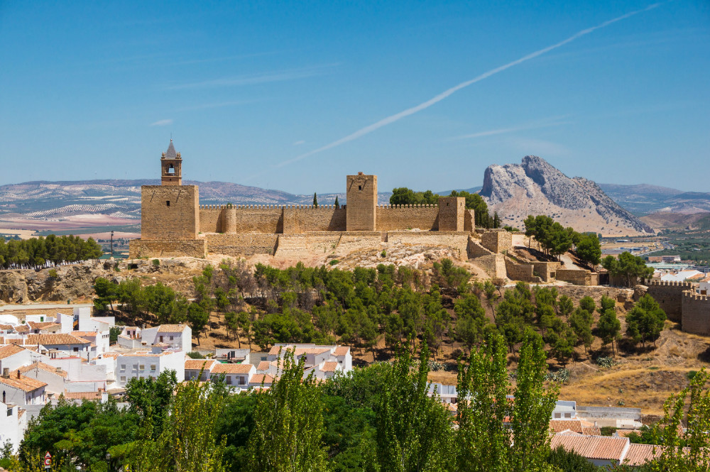 Alcazaba van Antequera en the Peña de los Enamorados