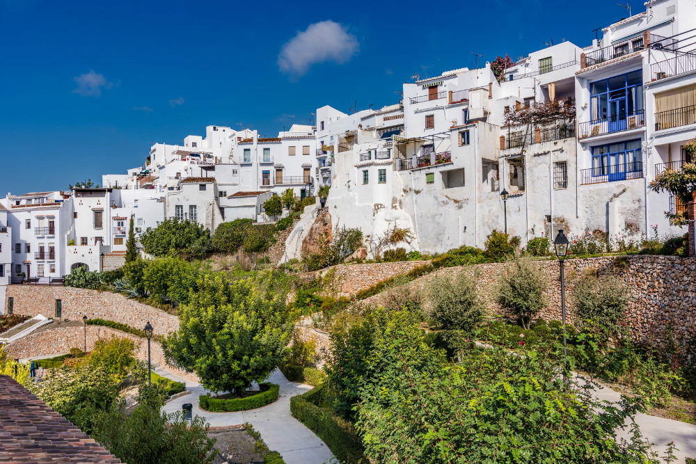 Der botanischer Garten von Santa Fiora in Frigiliana