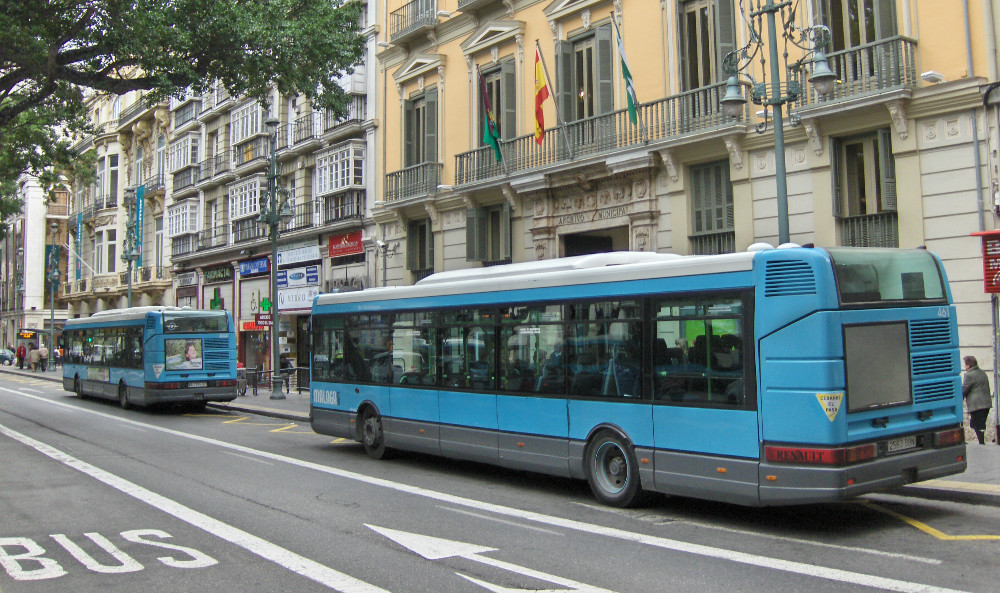 How to get to Malaga by bus - Bus stop in the Alameda Principal