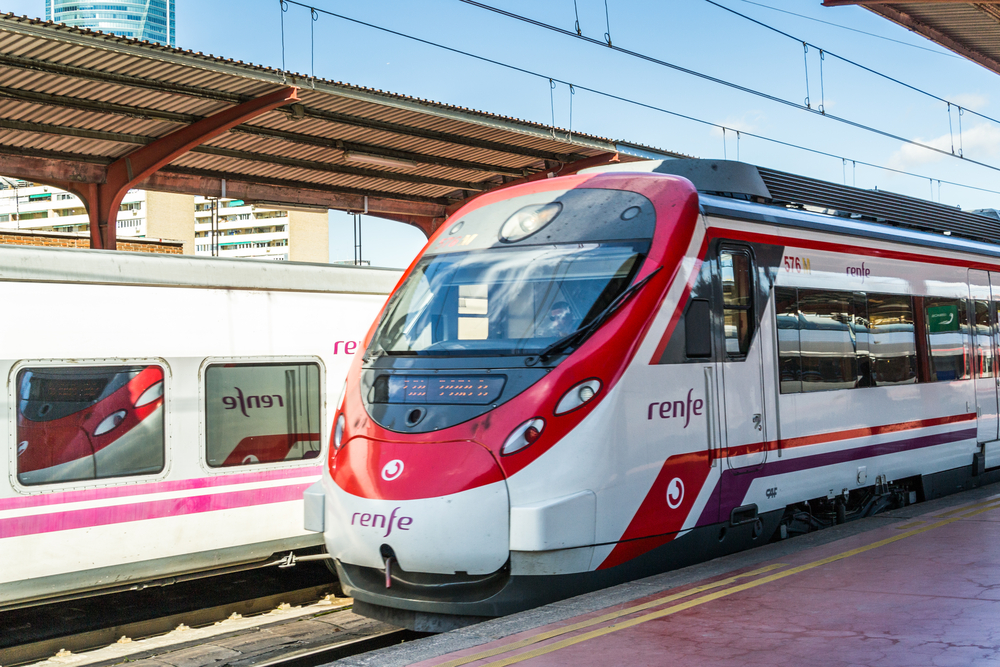Cercanías RENFE Málaga en tren