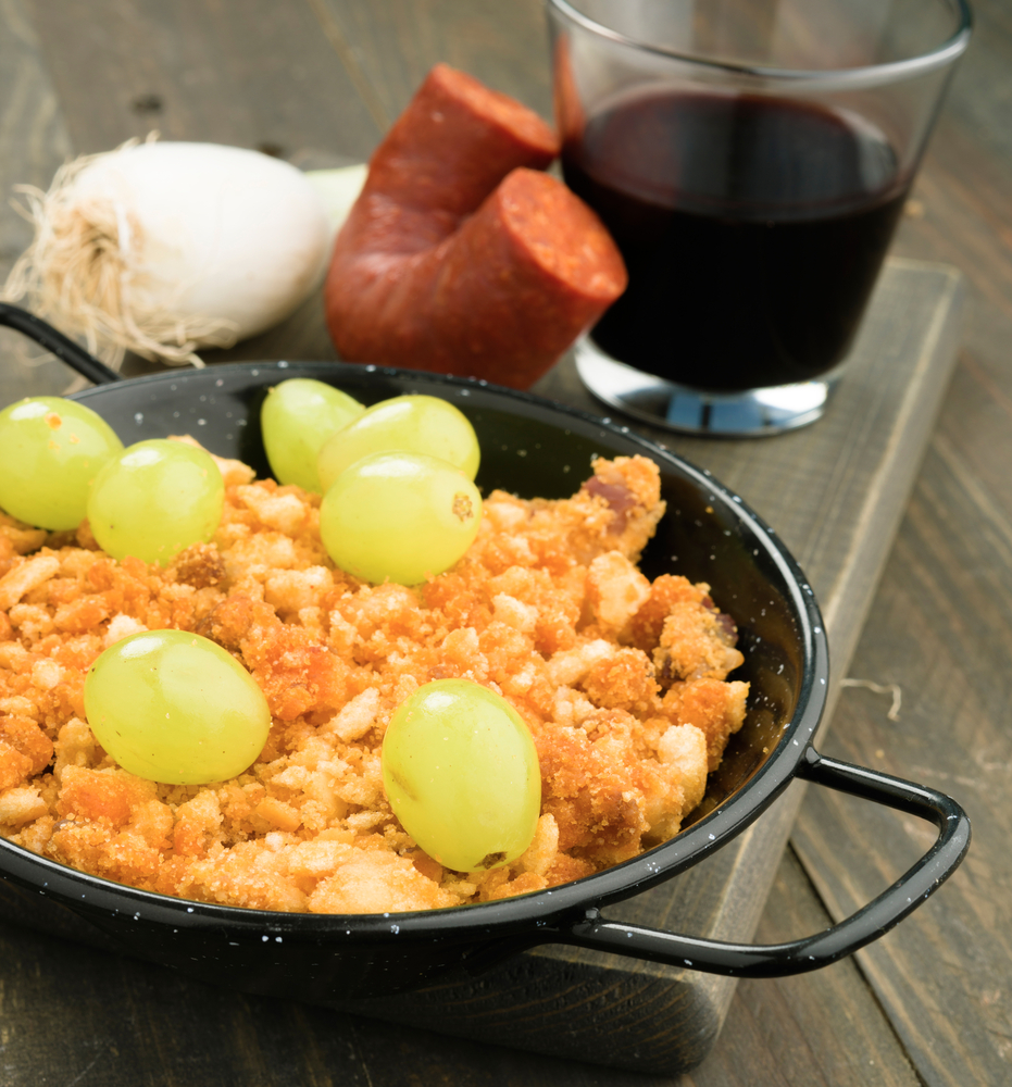 Garlic soup typical of Jerez