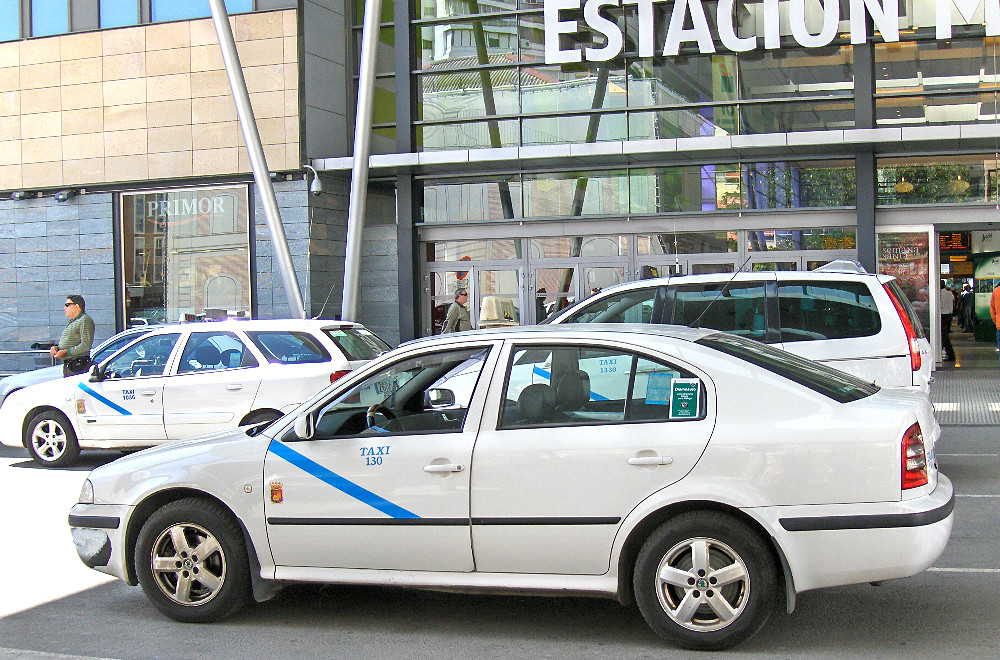 Malaga mit dem Taxi