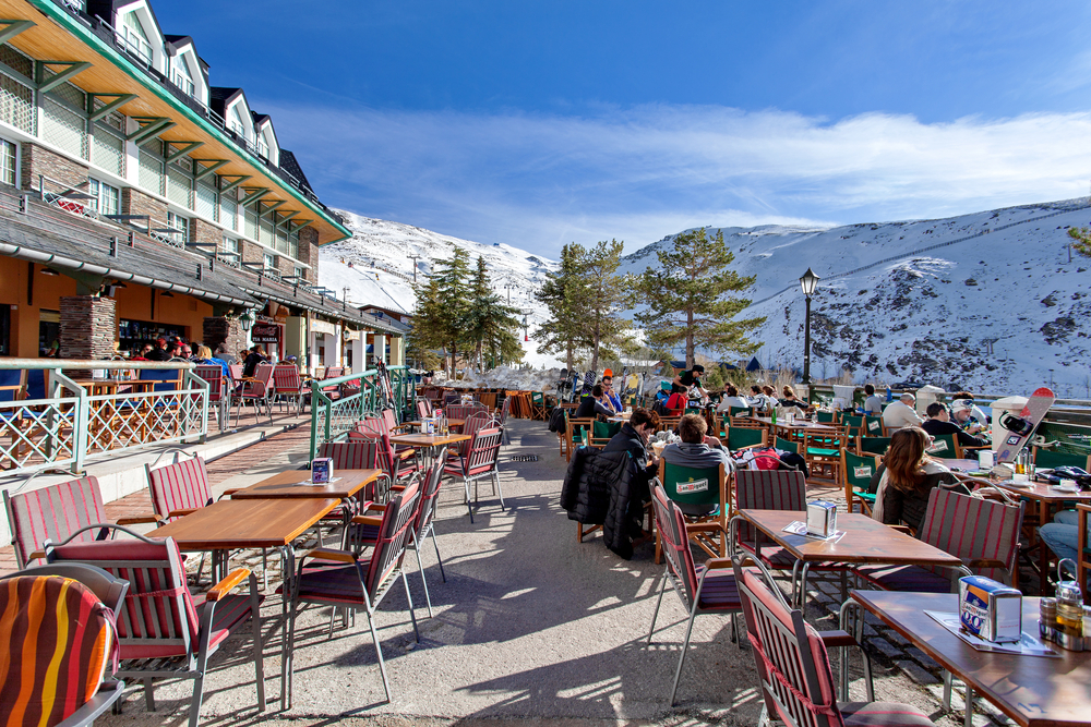 Pradollano ski station in Sierra Nevada