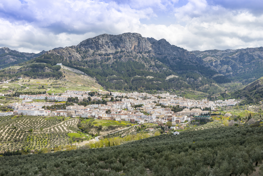 Towns and different landscapes in natural park of Sierras de Cazorla y Segura