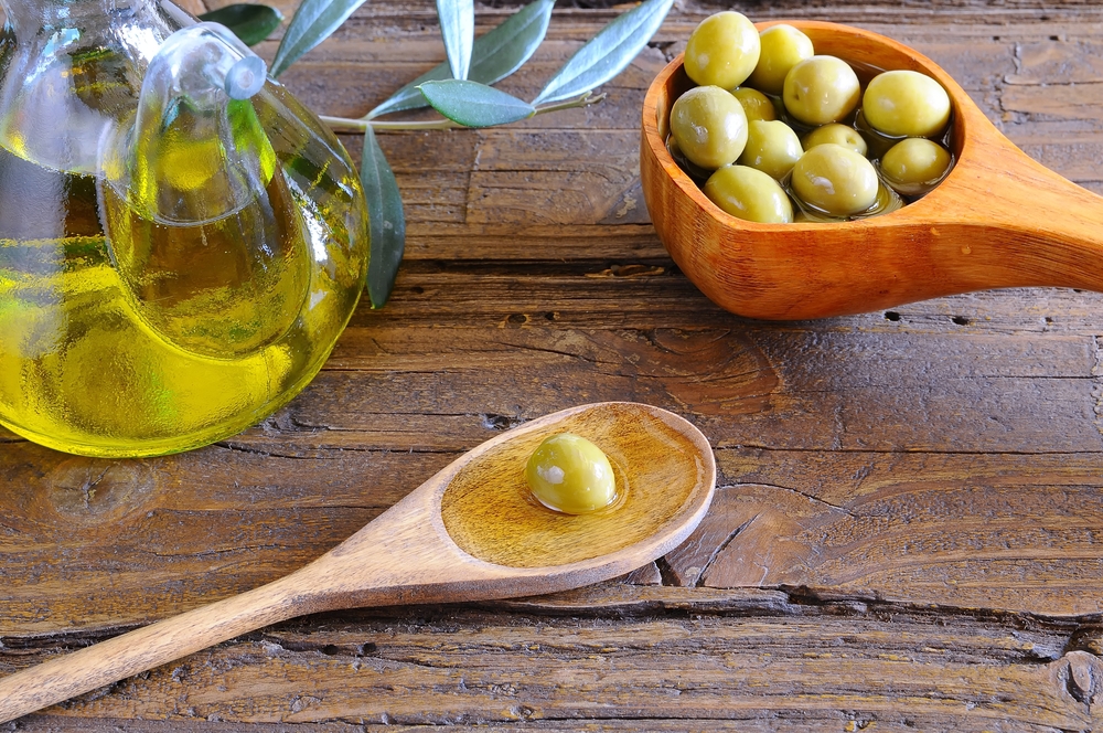 Olivenöl während des Festivals von Martos