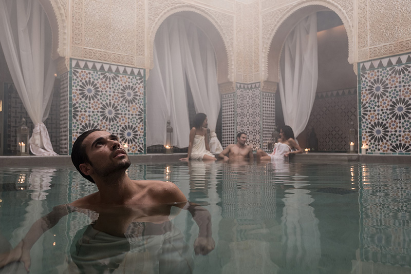 Personnes dans le Hammam Al-Ándalus Malaga