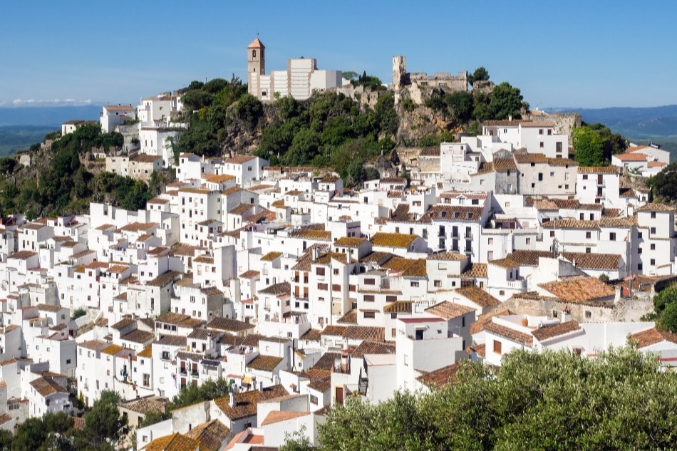 The white town of Casares (Malaga)