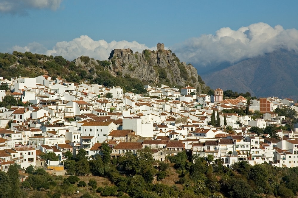 The white town of Gaucín (Malaga)