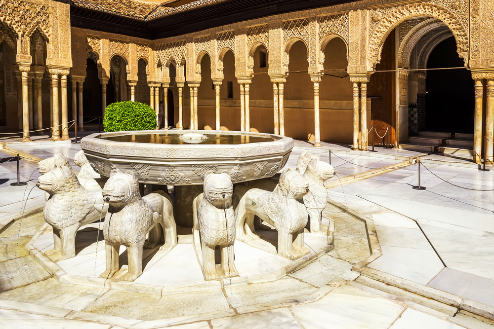 Fontein van de leeuw in Granada