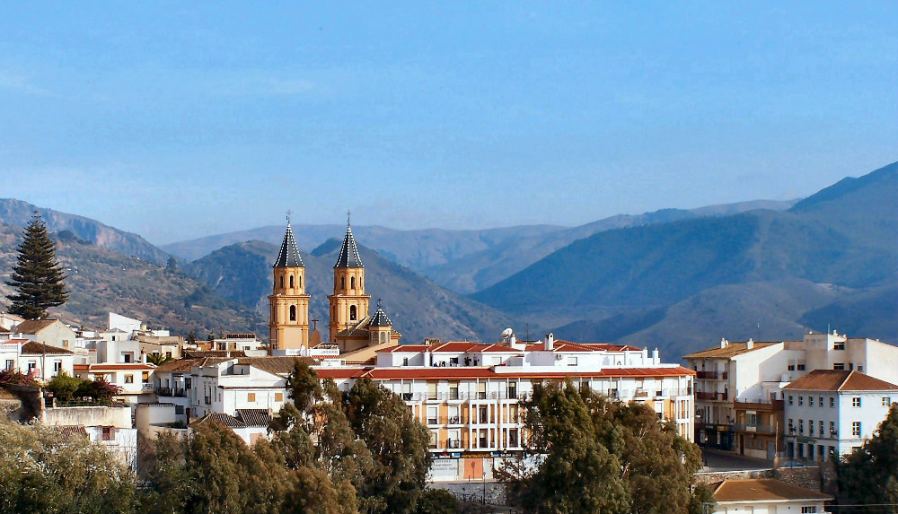 Órgiva in the Alpujarras in Granada