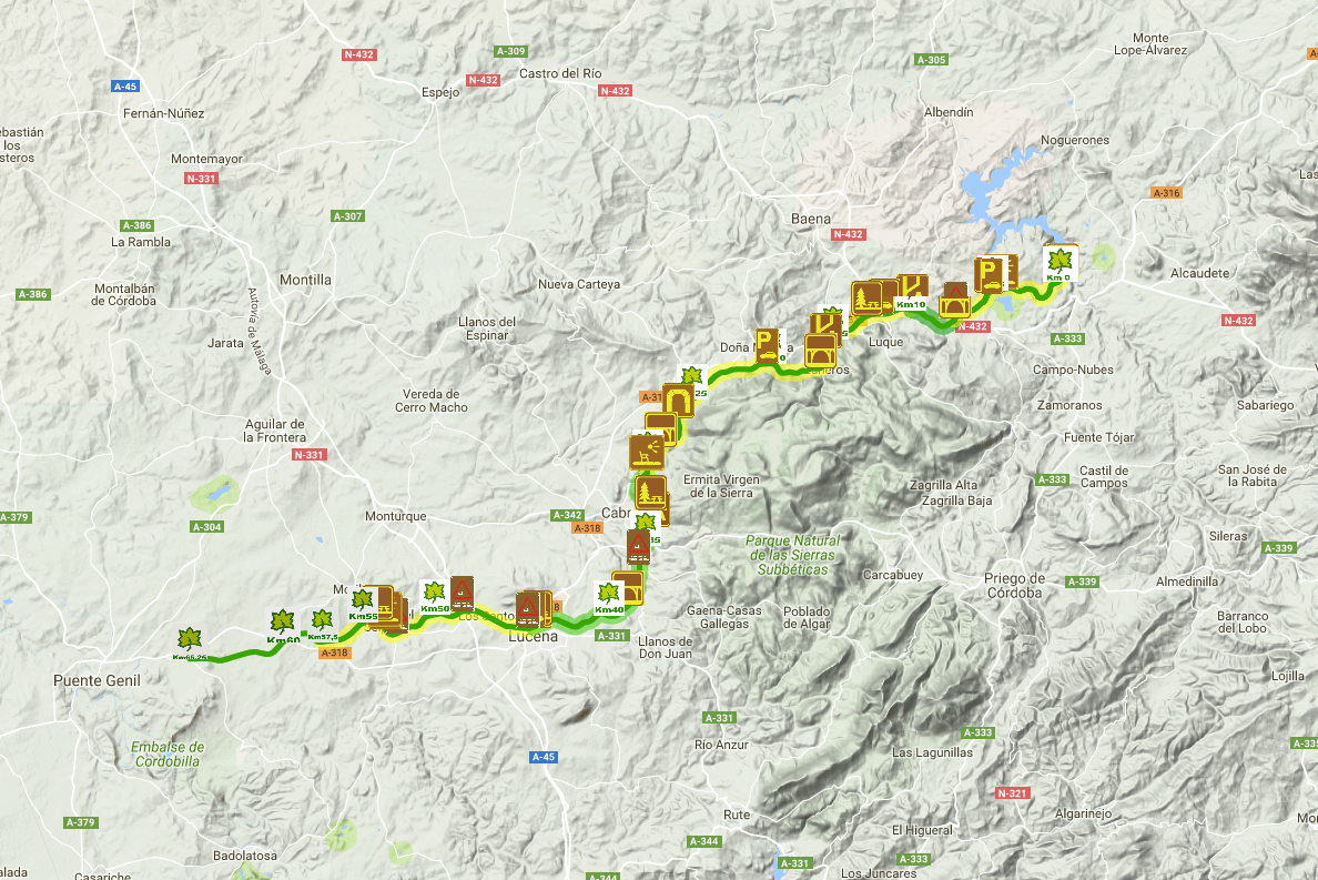 Carte Voie Verte de l'Huile