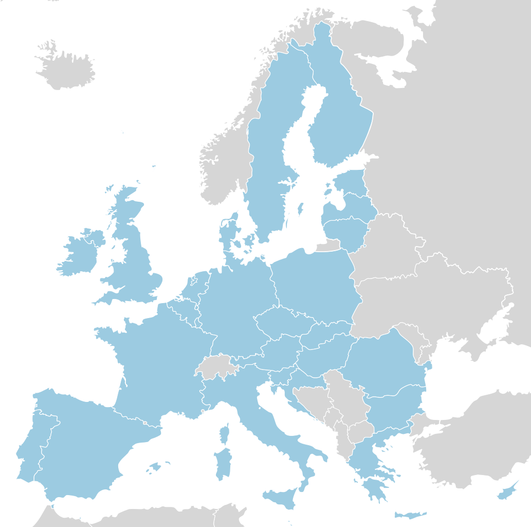 Karte der Europäischen Union