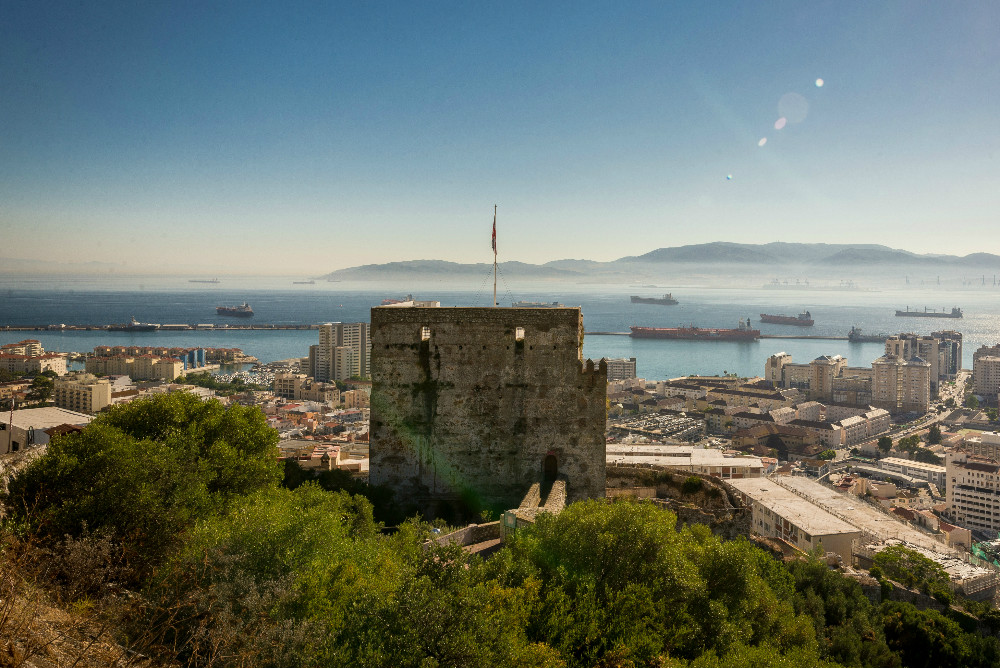Moorish Castle on the Upper Rock in Gibraltar