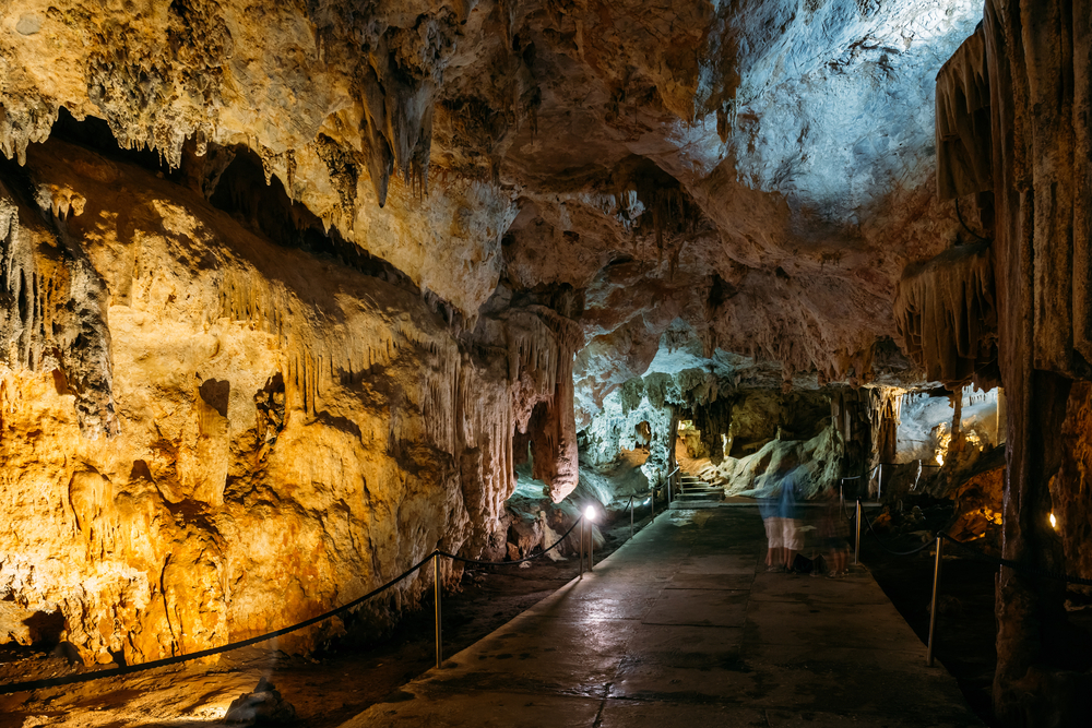 public in the caves of nerja