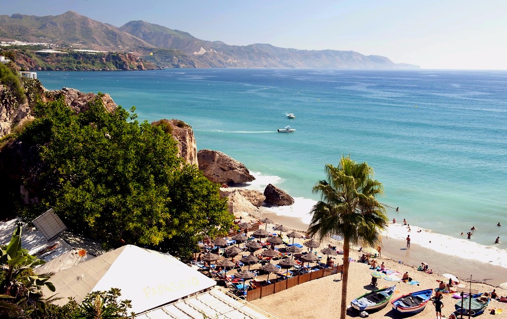 Beach of Calahonda in Nerja - best beaches in andalucia