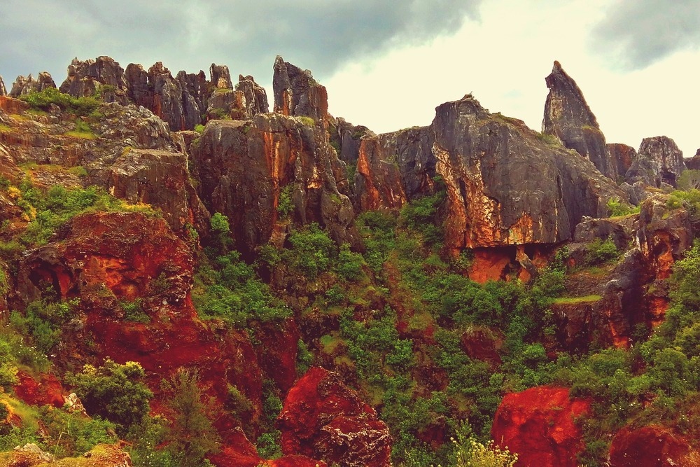 Cerro del Hierro in the Sierra Norte Natural Park in Seville