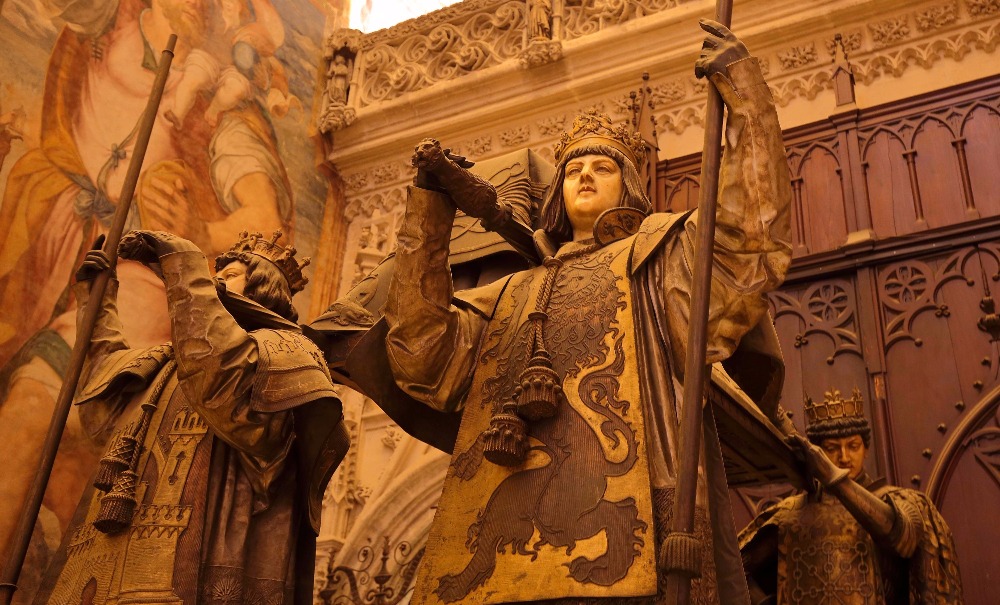 Graf van Christopher Columbus in het Kathedraal van Sevilla