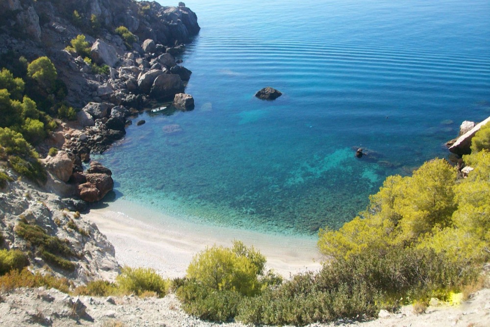 Beach of La Caleta de Maro in Nerja