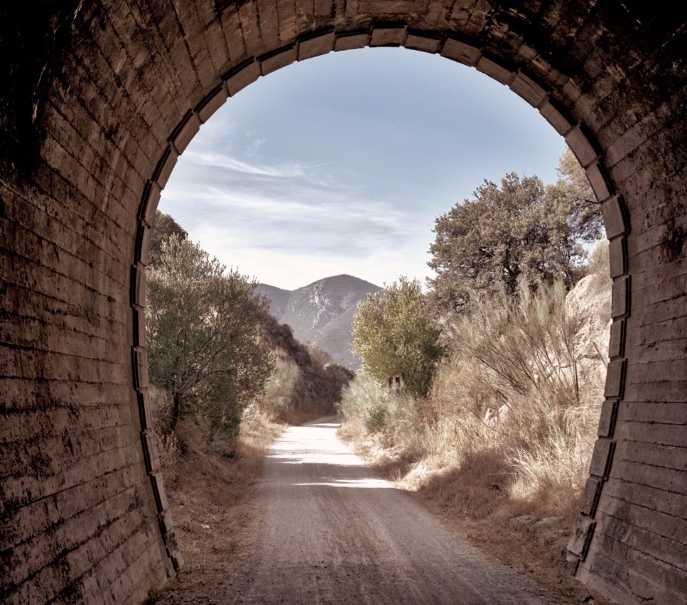 Tunnel von der Via Verde de la Sierra