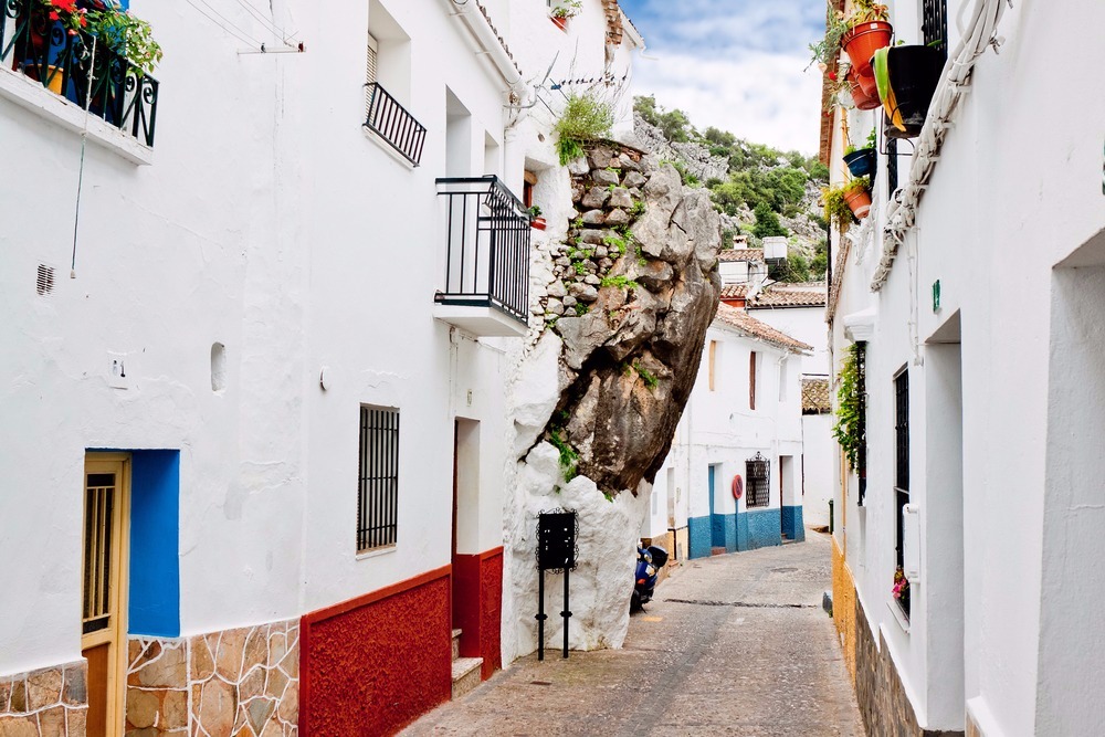 Rocks in the house of Setenil de las Bodegas