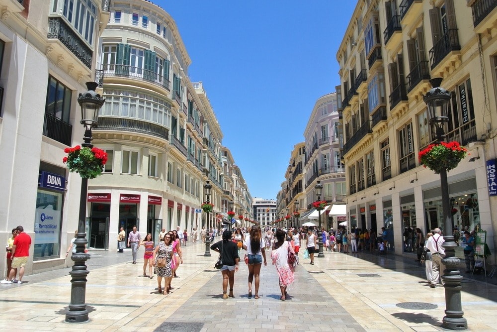 La Rue Larios à Malaga - Andalousie en 14 jours