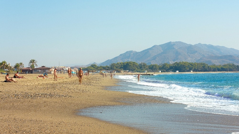 Nudist beach of Vera (Almeria)