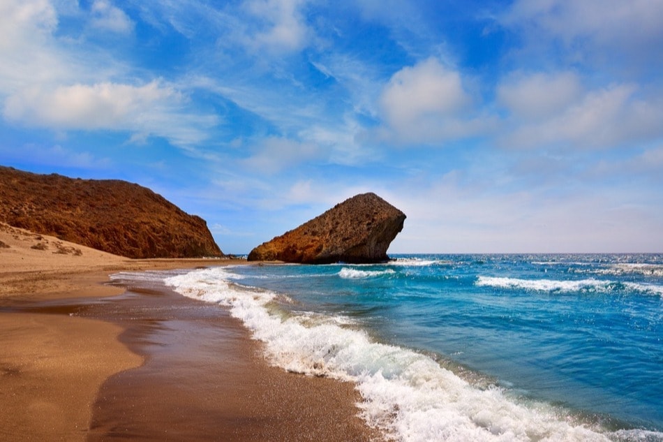 Nudist cala de Monsul in Níjar (Almeria)