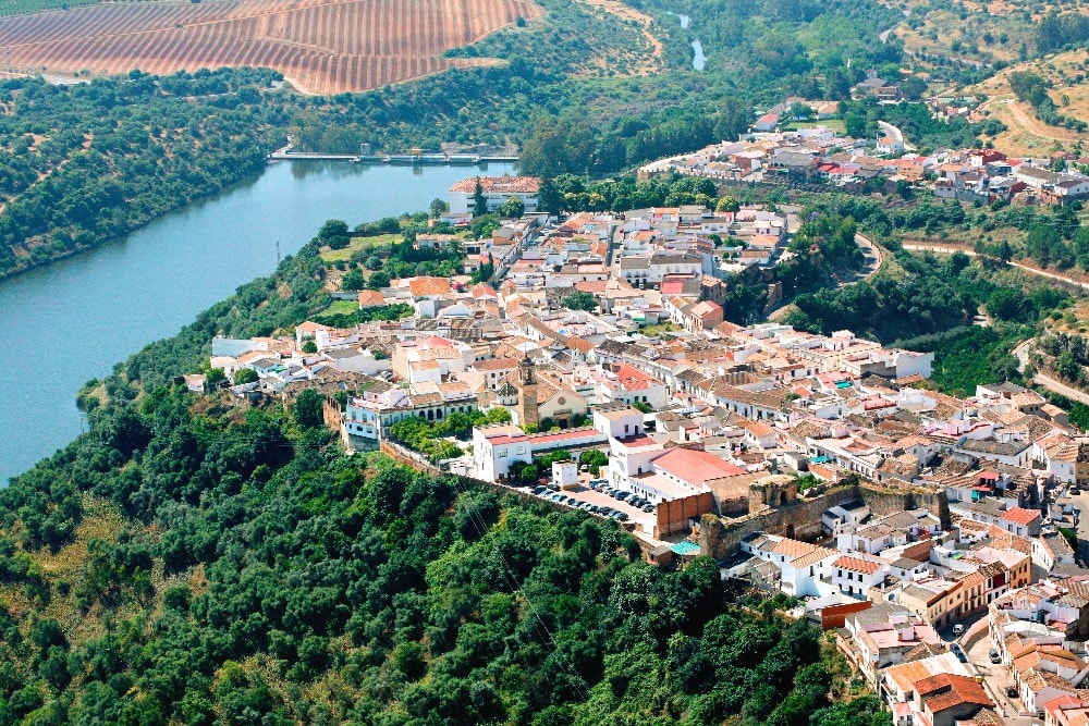 Aerial view of Hornachuelos