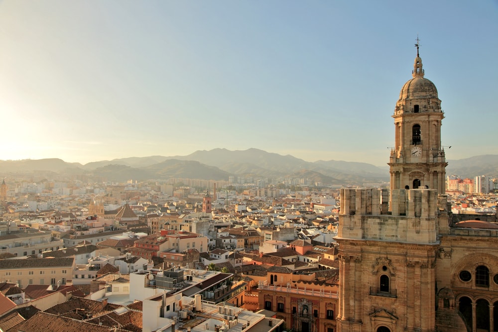 La Manquita opvallen in de skyline van Malaga