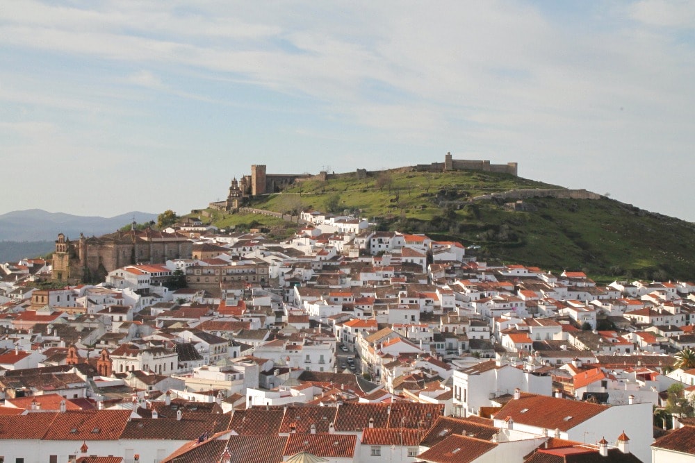 Panoramisch zicht op Aracena