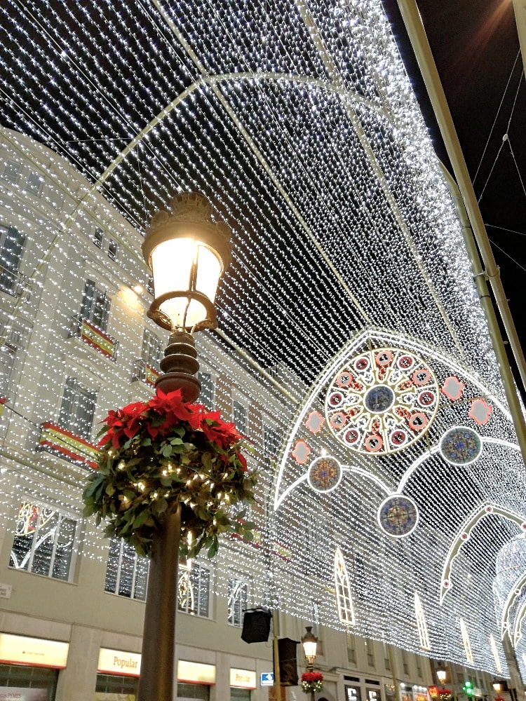 Calle Larios in Malaga at Christmas