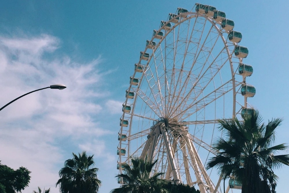 Ferris Wheel Noria Mirador Princess for a romantic idea in Malaga