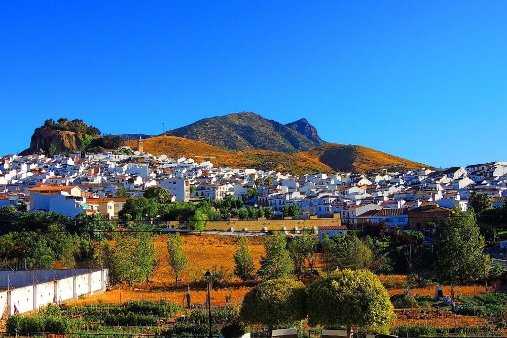 Ardales seen from the road