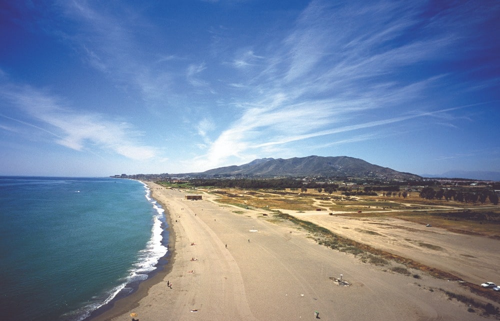 Nudist beach of Guadalmar (Malaga)