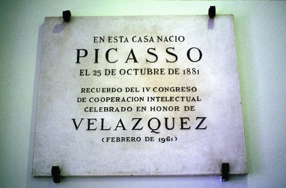 Plaque on Picasso's Casa Natal - Ruta Picassiana