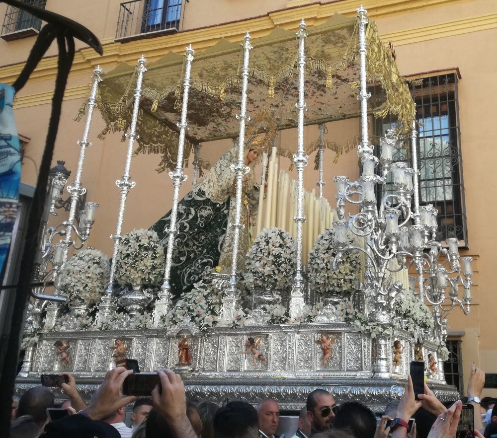 Holy Week in Malaga in April - Virgen de la Pollinica