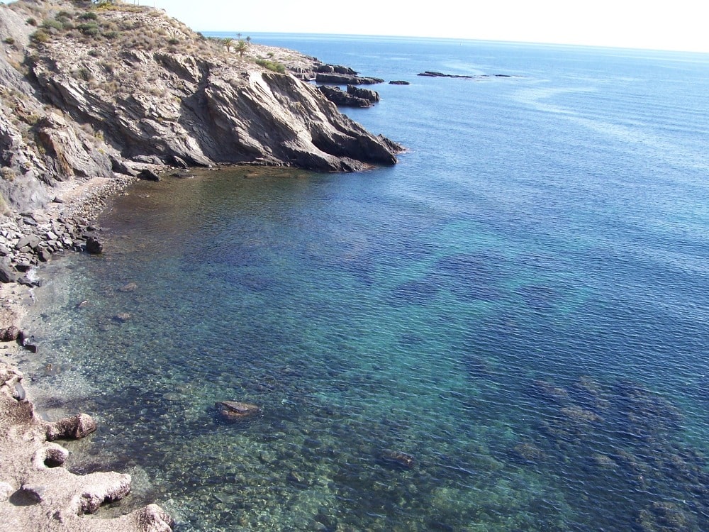 Virgin beach Cala Cristal in Cuevas de Almanzora (Almeria)