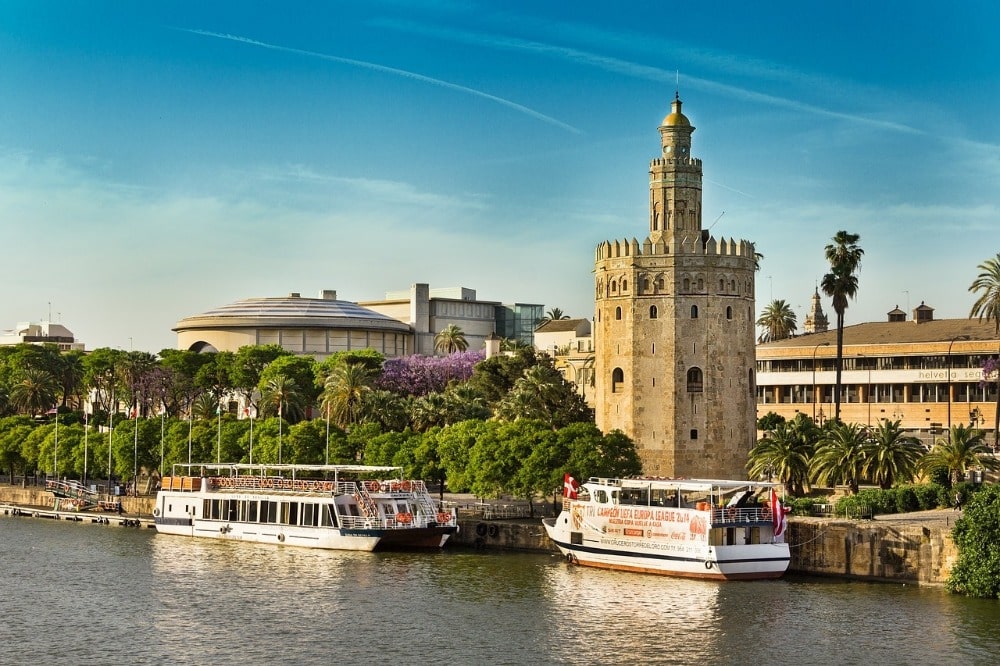 Visit Seville in May - river cruise on river Guadalquivir